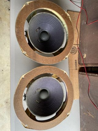 Vintage Large Advent Woofers With Masonite Rings Need Refoamed