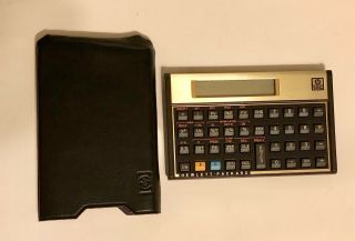 Vintage Hewlett Packard Hp 12c Financial Scientific Calculator With Case Sleeve