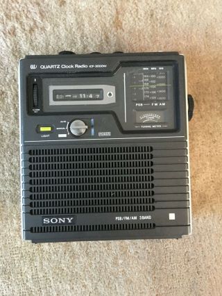 Sony Fm/am/psb Receiver Model No Icf - 3000w