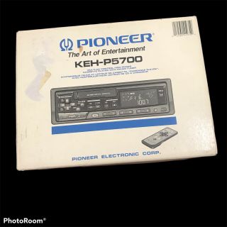 Pioneer Keh - P5700 Car Stereo Cassette Player Deck Old School Vintage Remote Box