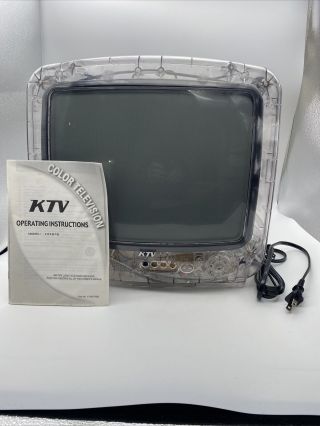 Ktv Color Tv Model 13clr - Vr Prison Approved Clear See Through 13 Inches