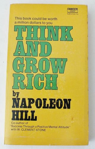 Think And Grow Rich By Napoleon Hill 1963 Revised Ed.  Paperback Fawcett Crest
