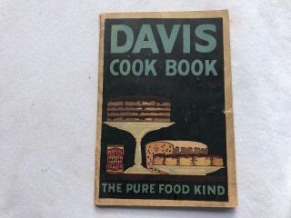 Vintage 1904 Davis Baking Powder Cook Book 1900 