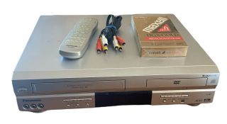 Panasonic Pv - D4745s Vhs Player Recorder Dvd Vcr Combo And Remote