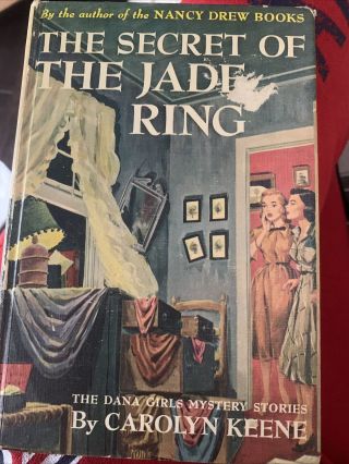 Dana Girls Secret Of The Jade Ring Carolyn Keene Vtg.  Rare - 1953 -