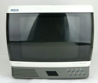 Rca Spacesaver Colortrak E09525kw Vtg 9 " Portable Color Tv Retro Gaming