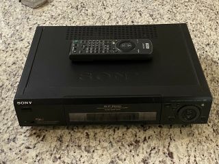 Sony Slv - 975hf Vhs Vcr Plus Gold 4 Head Hi Fi Stereo Player With Remote