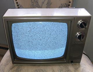 Panasonic Ltd Crt 12 " Black & White Tv Television 1982 Tr - 1214t -