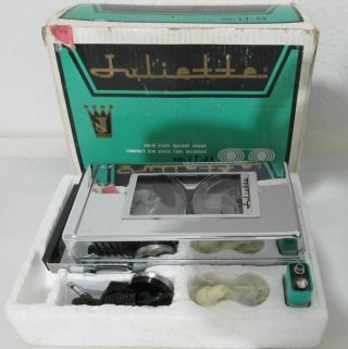 Vintage Juliette Model Lt - 44 Solid State Tape Recorder Instant Sound Compact Rim
