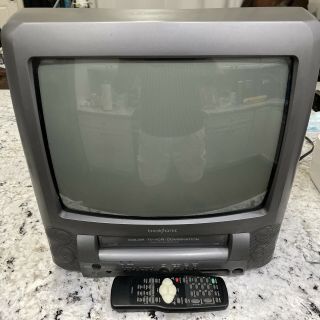 Broksonic Model Ctsgt - 8118t Tv Vcr Combo 13” Screen With Remote Retro Gaming