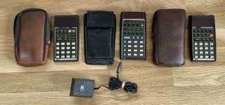 3 Vintage Hewlett Packard Scientific Calculators - Hp 31e Hp 33e Hp 35 - Repair