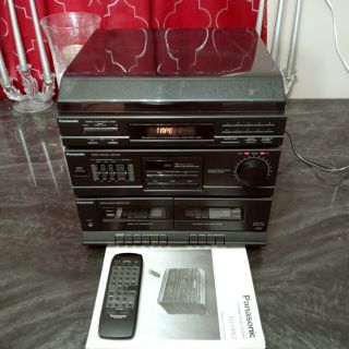 Vintage Panasonic Sg - Hm22 Turntable Tuner Receiver Cassette Deck Audio System
