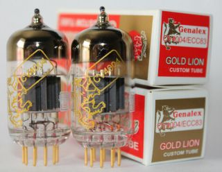 Matched Pair Genalex Gold Lion Cv4004/ecc83/12ax7 Tubes,  Brand