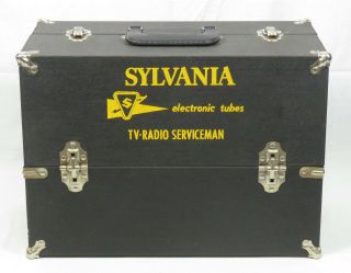 Vintage Sylvania Electronic Tubes Tv - Radio Serviceman Case Stocked W/tubes
