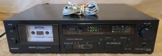 Vintage Denon Dr - M10 Stereo Cassette Tape Deck Player Recorder Hifi -