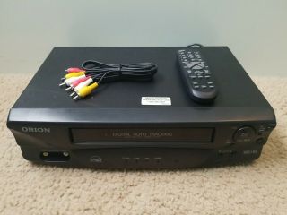 Orion Vr0212 4 Head Hi - Fi Vhs Vcr Player Video Cassette Recorder With Remote
