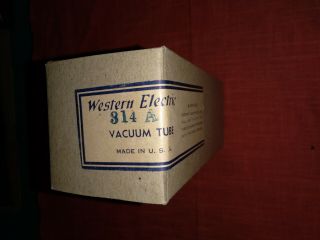 Vintage Western Electric 314a Vacuum Tube Rectifier Nos