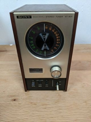 Vintage Sony Audiophile St - 80f Solid State Stereo Tuner