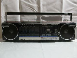 Aiwa Cs - R40 Boombox Rare Vintage Stereo Metal Cassette Player Radio Recorder