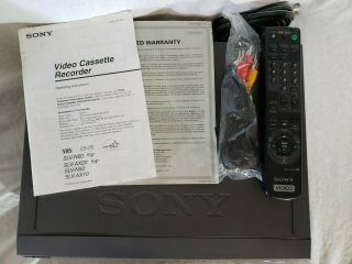 Sony Slv - Ax10 Vcr 4 - Head Hi - Fi Vhs Video Cassette Recorder Player W/ Remote