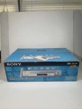 Sony Slv - N700 Hi - Fi 4 Head Stereo Vhs Cassette Recorder Vcr Player W/ Remote Nos