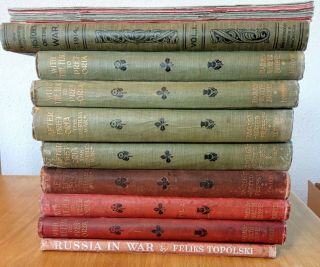 Large Pile Of Military Books.  Pretoria,  Russia,  History Of The War Etc