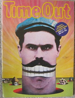 Monty Python/time Out Very Rare Vintage London Guide May 4th – 10th 1973 Vg,