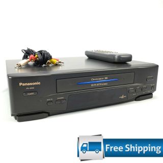 Panasonic Pv - 4553 Hi - Fi Stereo Vhs Vcr Recorder Player | Remote | Av Cables