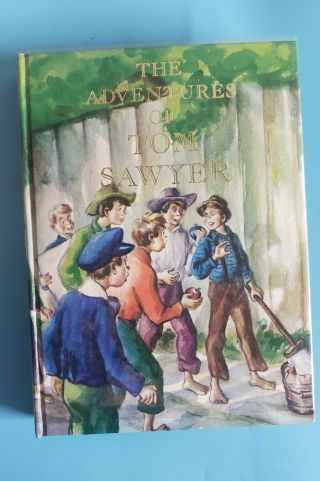 1979 Book,  The Adventures Of Tom Sawyer Mark Twain; Illustrated Junior Library