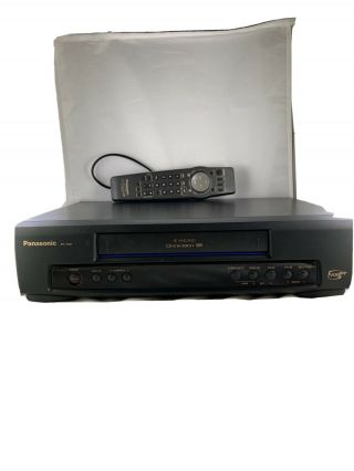 Panasonic Pv - 7401 - 4 Head Omnivision Vcr Vhs Player With Remote/cables