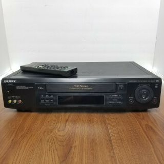 Sony Vcr Slv - 998hf Hi - Fi Stereo Vhs With Remote - Tested/working