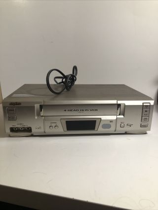 Sanyo Vwm - 700 Vcr With Remote Stereo Hi - Fi 4 Head Vhs Player Video Tape Recorder