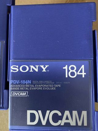 SONY PDV - 184N DVCAM DIGITAL VIDEO CASSETTES BOX OF 20 tapes 2