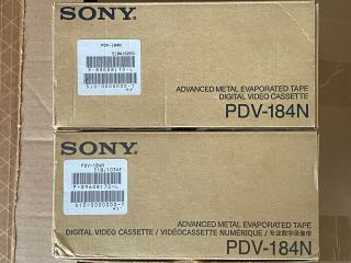 SONY PDV - 184N DVCAM DIGITAL VIDEO CASSETTES BOX OF 20 tapes 3