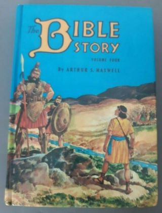Vintage The Bible Story Hardcover Book Volume 4 Arthur S Maxwell 1973