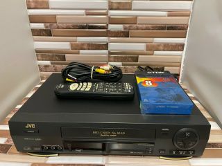 Jvc Vcr Hr - Vp682u - 4 Head Hi Fi Vcr Vhs Player Recorder With Remote Cable Tape