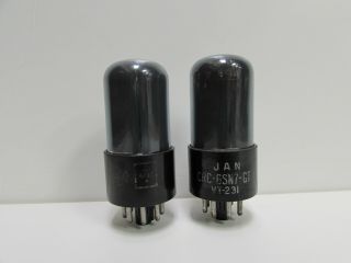 Matched Rca Vt - 231 Military 6sn7gt Vacuum Tubes (bjr1029)