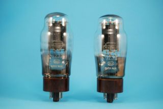 Pair Mullard Gz32 Full - Wave Vacuum Rectifier Power Supply Tubes Same Date