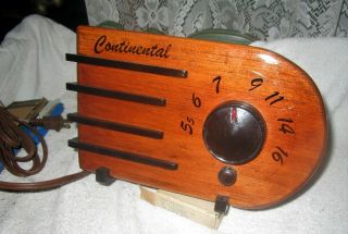 One Vintage Continental Model - 44 Vacuum Tube Radio