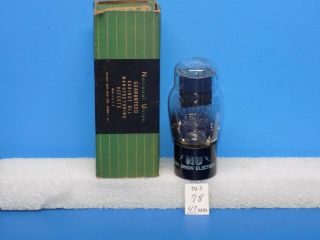 Nos National Union 45 Amplifier Tube Dated 1952 Tests At 107