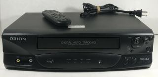 Orion Vr213 4 Head Hi - Fi Vhs Vcr Video Cassette Recorder Player With Remote