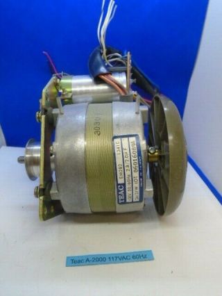 For Teac A - 2000 Capstan Motor Em282 13410 With Mp Cap & 60hz Pulley