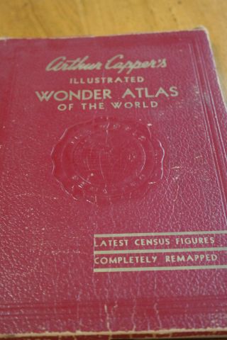 1941 Book Arthur Capper’s Wonder Atlas Of The World Maps
