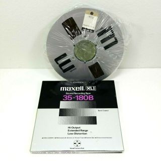 Maxell 10.  5 Inch Xli 35 - 180b Vintage Metal Reel Tape Recording 1952 / 1953 Music