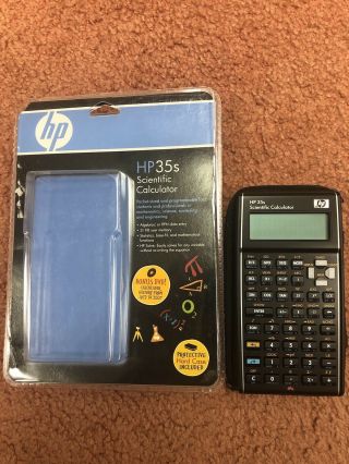 Hp 35s Scientific Calculator,  Case,  Manuals/working