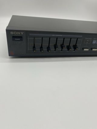 Sony SEQ - 120 Vintage Stereo Graphic 7 Band Equalizer - - 3