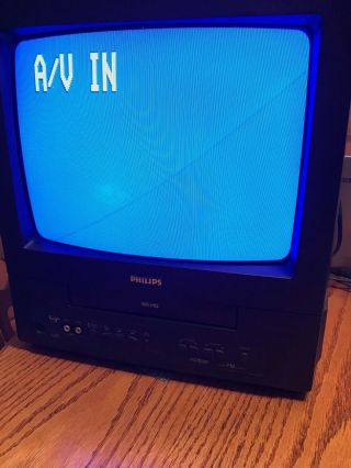 Philips CCB134AT01 TV VCR Combo VHS 13 