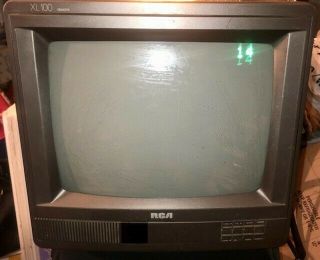 13” Rca Xl - 100 Color Gaming Tv (x13137wn) Wood Grain Vintage Tv With Remote