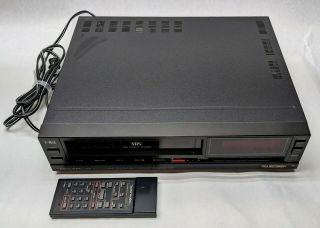 Perfect Realistic Vcr Vhs Player Recorder Model 16 - 510 W/ Remote Made In Japan