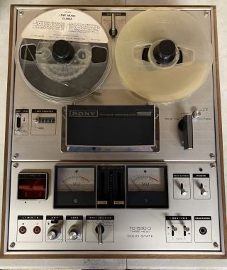 Vintage Sony Tc - 630 D Three Head Stereo Tape Recorder
